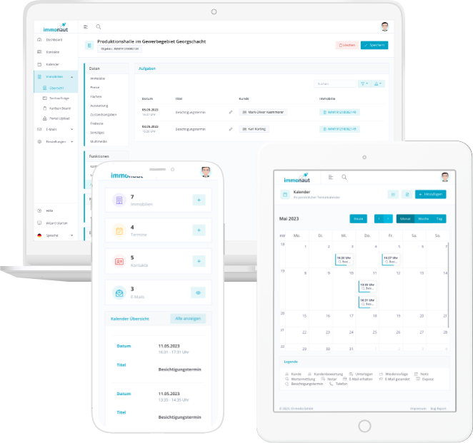 immonaut makler software immobilienmakler software flexible terminplanung